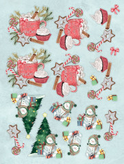 Die-Cut 3D Topper 9x12 Pad - Christmas Joy