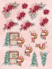 Die-Cut 3D Topper 9x12 Pad - Traditional Christmas