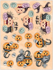 Die Cut 3D Topper 9x12 Pad - Trick or Treat