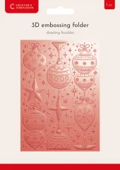 3D Embossing Folder - Christmas - Dazzling Baubles