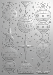 3D Embossing Folder - Christmas - Dazzling Baubles