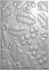3D Embossing Folder - Christmas - Flourishing Holly