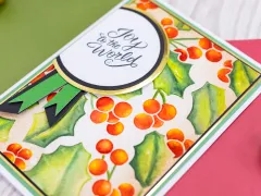 3D Embossing Folder - Christmas - Flourishing Holly