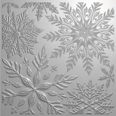 3D Embossing Folder - Christmas - Stylish Snowflakes