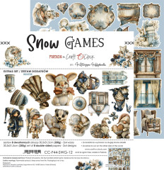 Snow Games Extras Set Winter Übersicht mit verschiedenen Elementen