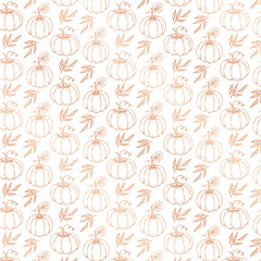 12x12 Luxury Foiled Acetate Pack - Pumpkin Spice Season