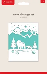 Christmas Top & Bottom Edge Dies - Arctic Friends