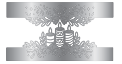 Christmas Top & Bottom Edge Dies - Candlelit Christmas