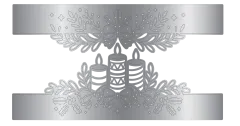 Christmas Top & Bottom Edge Dies - Candlelit Christmas