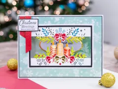 Christmas Top & Bottom Edge Dies - Candlelit Christmas