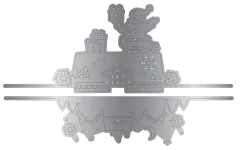 Christmas Top & Bottom Edge Dies - On the Rooftops