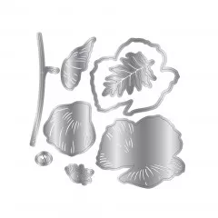 Metal Cutting Die - Layered Florals - Pretty Popp