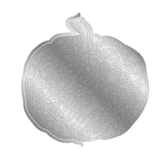 Metal Die - Fall Decorative Motif - Intricate Pumpkin Season