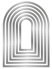 Metal Die - Stitched Edge Arch