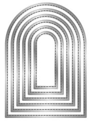 Metal Die - Stitched Edge Arch