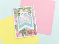 Metal Die - Stitched Edge Pennant Flags