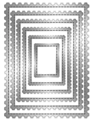 Metal Die - Stitched Edge Postage Stamps