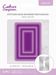 Metal Die - Stitched Edge Rounded Rectangles