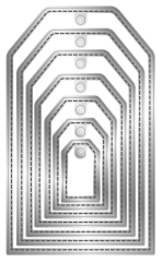 Metal Die - Stitched Edge Tags