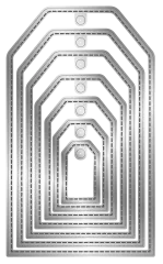 Metal Die - Stitched Edge Tags