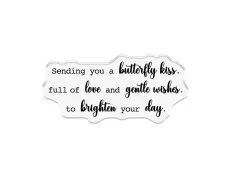 Silhouette Metal Die & Stamp & Stencil Set - Butterfly Kisses