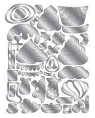 Metal Die & Stencil Set - Intricate Fall - Christmas Cupcakes