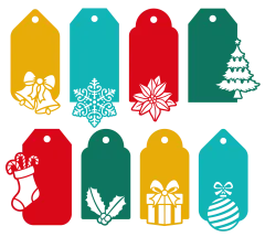 Metal Die - Christmas Tags
