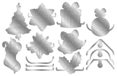 Metal Die - Christmas Tags