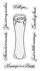 Stamp and Die Set - Message in a Bottle - Message Scroll
