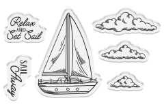 Stamp and Die Set - Message in a Bottle - Sailboat