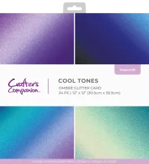 Ombre Glitter - 12x12 Paper Pad - Cool Tones