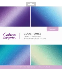 Ombre Glitter - 6x6 Paper Pad - Cool Tones