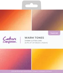 Ombre Glitter - 6x6 Paper Pad - Warm Tones