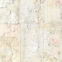 Distressed Florals - 12x12 Aged Paper Pad