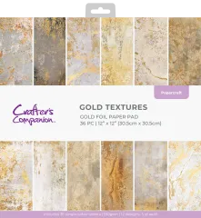 Gold Textures - 12x12 Paper Pad