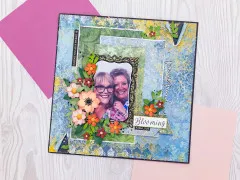 Light Distressed Damask - 12x12 Gold Foil Paper Pad