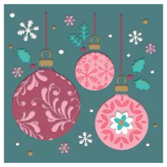 Christmas - 5,5x5,5 Inch Pre Cut Layering Pad