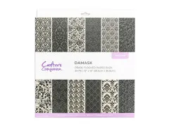 Flocked Damask - 12x12 Paper Pad