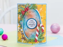 3d Embossing Folder - Retro Christmas - Baubles