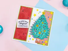 3d Embossing Folder - Retro Christmas - Baubles