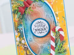 3d Embossing Folder - Retro Christmas - Baubles
