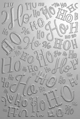 3D Embossing Folder - Retro Christmas - Ho Ho Ho