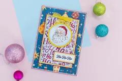3D Embossing Folder - Retro Christmas - Ho Ho Ho