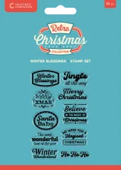 Clear Stamps - Retro Christmas - Winter Blessings