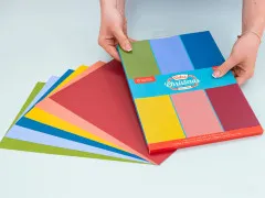 Retro Christmas - A4 Luxury Linen Cardstock