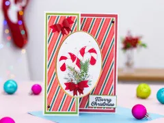 Metal Die - Retro Christmas - Candy Cane & Foliage