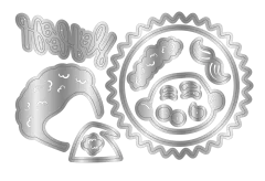 Metal Die - Retro Christmas - Ho Ho Ho Santa