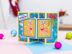 Clear Stamp & Cutting Die - Retro Christmas - Reindeer