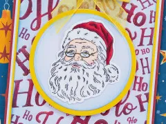 Clear Stamp & Cutting Die - Retro Christmas - Santa