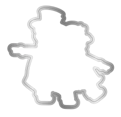 Clear Stamp & Cutting Die - Retro Christmas - Snowpeople